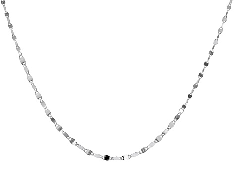 Sterling Silver 4MM Mirror Link 28 Inch 