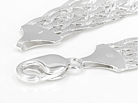 Sterling Silver Braided Link Bracelet