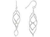 Sterling Silver Swirl Drop Earrings