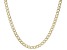 Sterling Silver & 18k Yellow Gold Over Sterling Silver 3.4mm Pave Curb Link Chain