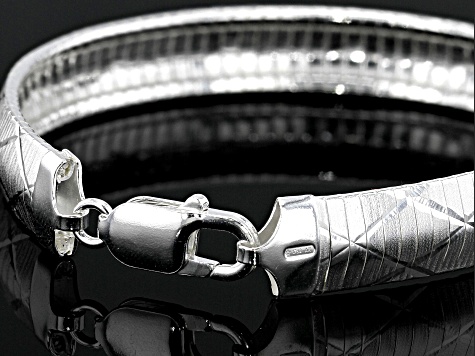 Sterling Silver Diamond Cut Cleopatra Bracelet