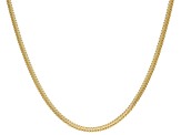 18k Yellow Gold Over Sterling Silver Foxtail Link Chain
