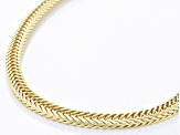 18k Yellow Gold Over Sterling Silver Foxtail Link Chain