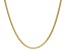 18k Yellow Gold Over Sterling Silver Foxtail Link Chain