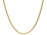 18k Yellow Gold Over Sterling Silver Foxtail Link Chain