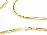 18k Yellow Gold Over Sterling Silver Foxtail Link Chain