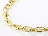 18k Yellow Gold Over Sterling Silver Mariner Chain