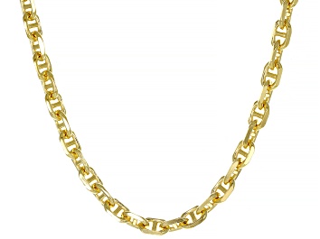 Picture of 18k Yellow Gold Over Sterling Silver Mariner Chain