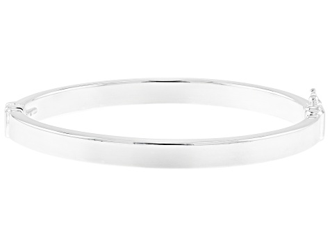 Sterling Silver 7mm Hinged Bangle Bracelet