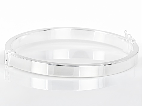 Sterling Silver 7mm Hinged Bangle Bracelet