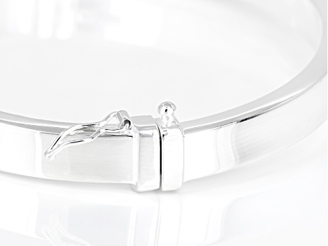 Sterling Silver 7mm Hinged Bangle Bracelet
