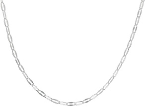 Sterling Silver 2mm Mirror Link 18 Inch Chain