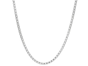 Sterling Silver 3mm Box Link 20 Inch Chain