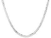 Sterling Silver 5.6mm Flat Curb Chain Necklace