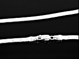 Sterling Silver 4.3mm Herringbone With Design Chain Necklace