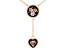 18k Yellow Gold Over Sterling Silver Mosaico Necklace