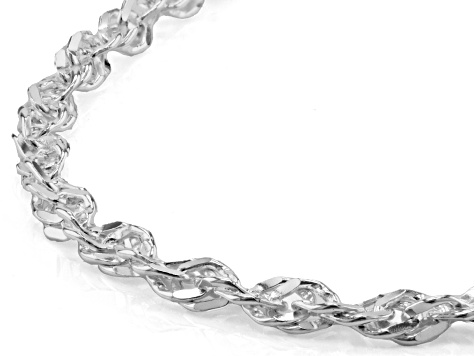 Sterling Silver Singapore Link 16 Inch Chain
