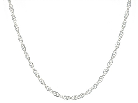Sterling Silver Singapore Link 18 Inch Chain