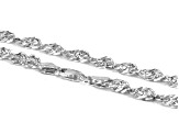 Sterling Silver Singapore Link 18 Inch Chain