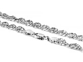 Sterling Silver Singapore Link 20 Inch Chain