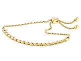18k Yellow Gold Over Sterling Silver Heart Bolo Bracelet