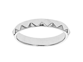 Sterling Silver Pyramid Band Ring