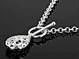 Sterling Silver 4.5mm Rolo Link Necklace With Tear Drop Toggle