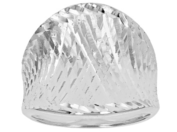 Picture of Sterling Silver Diamond-Cut Ring