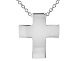 Sterling Silver Cross 18 Inch Necklace