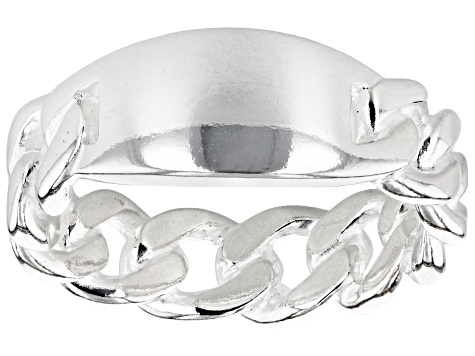 Sterling Silver ID Link Ring