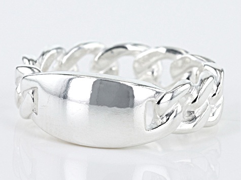 Sterling Silver ID Link Ring