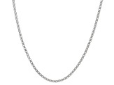 Rhodium Over Sterling Silver Singapore, Box, & Diamond-Cut Cable Set of 3 18 Inch Chains