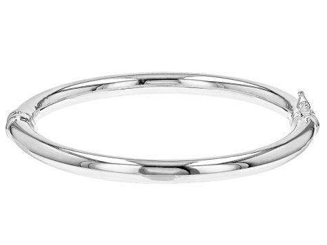 Sterling Silver 6mm Hinged Bangle