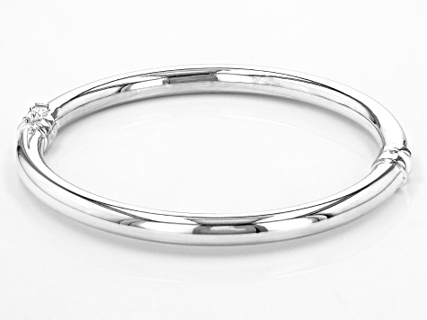 Sterling Silver 6mm Hinged Bangle