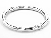Sterling Silver 6mm Hinged Bangle