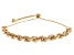 18k Yellow Gold Over Sterling Silver Rope Link Bolo Bracelet