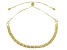 18k Yellow Gold Over Sterling Silver Byzantine Link Bolo Bracelet
