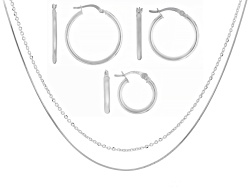 Sterling Silver 2.5mm Padian 18"L Chain