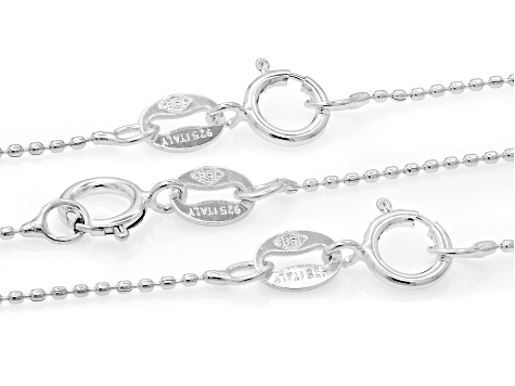 Sterling Silver 0.75mm Bead 18