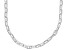 Sterling Silver 2.8mm Mariner 18 Inch Chain With a Rhodium Over Sterling Silver Magnetic Clasp