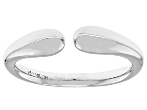 Sterling Silver Polished Cuff Ring