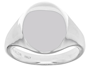 Sterling Silver Polished Signet Ring