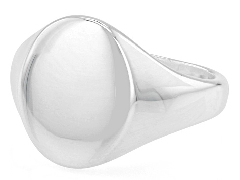 Sterling Silver Polished Signet Ring