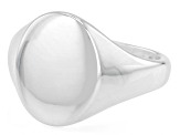 Sterling Silver Polished Signet Ring