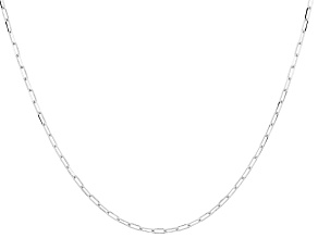 325 Silver 1.9mm Polished Paperclip 20 Inch Chain