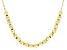 18k Yellow Gold Over Sterling Silver Diamond Cut Small Bead 20 Inch Cable Link Necklace