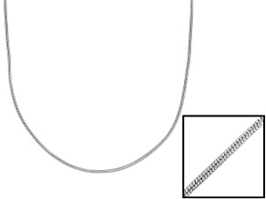 Sterling Silver Snake Link Chain 36 inch