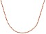 Twisted Rope Link 18k Rose Gold Over Sterling Silver Chain 18 inch