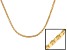 18k Yellow Gold Over Sterling Silver Popcorn Link Chain 18 inch