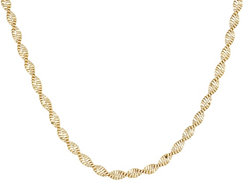 twisted herringbone necklace